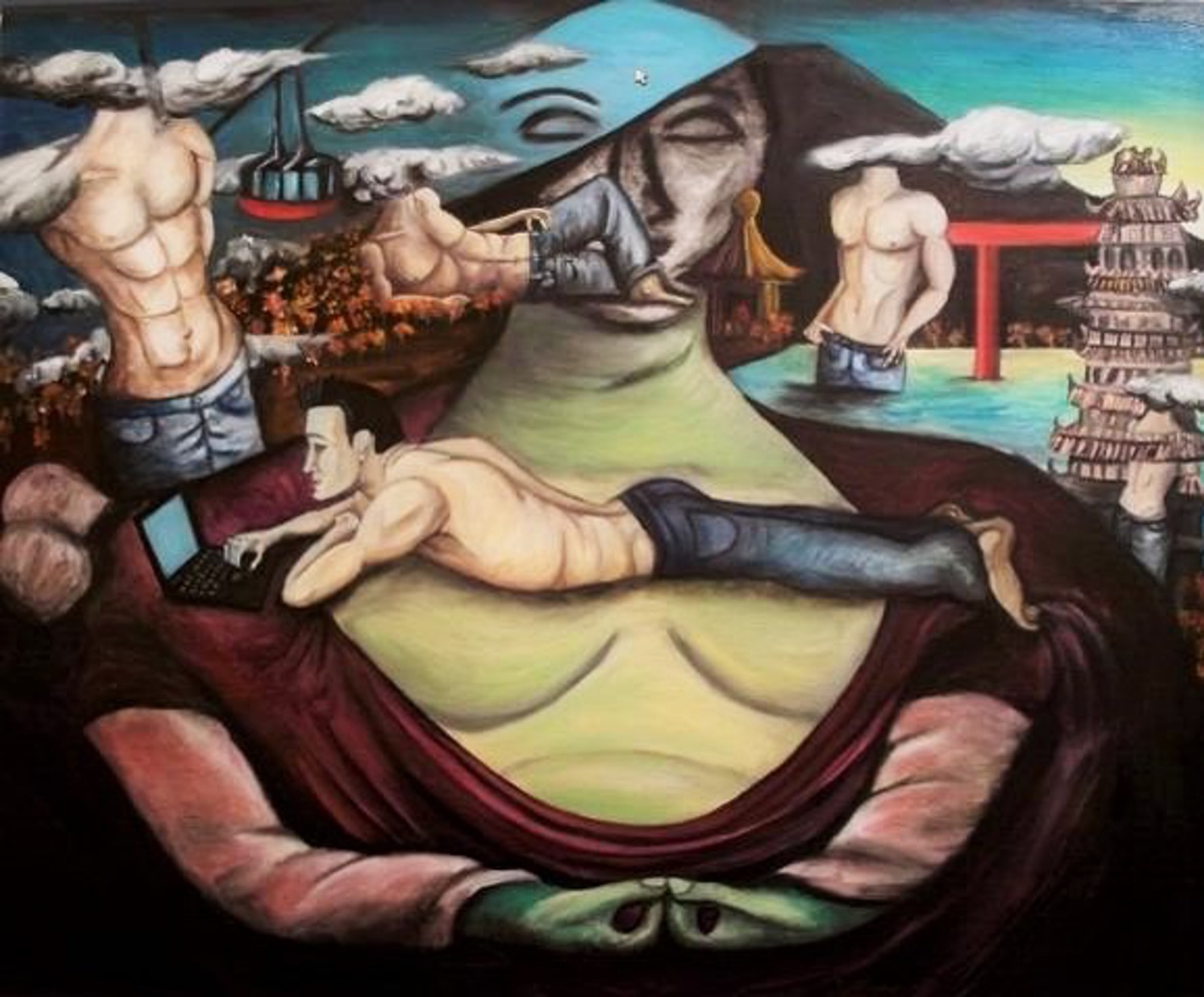 Laptop Boy Searching