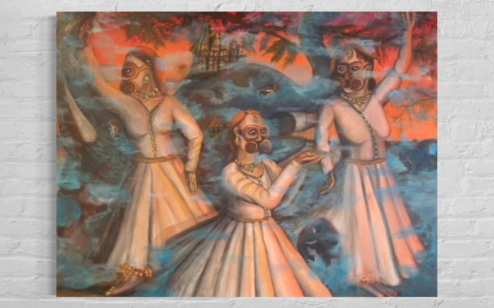 SOUTHASIAN Kathak Dancers Rectangle