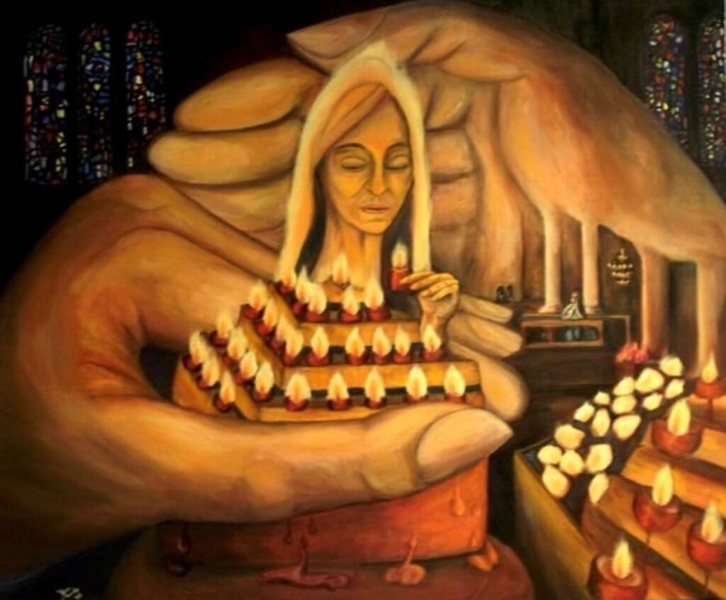 Prayer in Sacre Couer