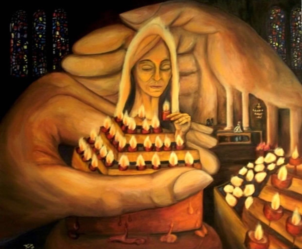 Prayer in Sacre Couer